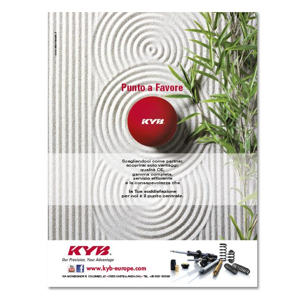 KYB ITALY – pagina pubblicitaria (2015)