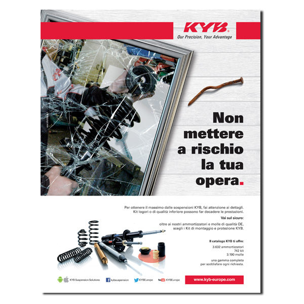 KYB ITALY – pagina pubblicitaria (2019)